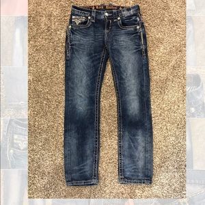 Rock Revival dark wash straight jeans size 30